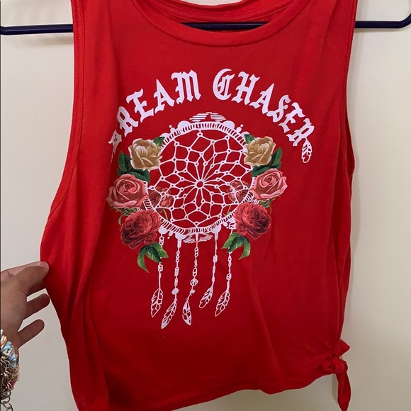 red graphic tank top - Picture 1 of 4